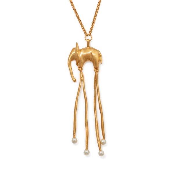 Salvador Dal?? Gold-Plated Elephant Necklace