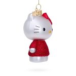 Hello Kitty Glass Holiday Ornament - Hello Kitty Red Dress