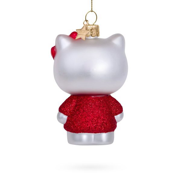 Hello Kitty Glass Holiday Ornament - Hello Kitty Red Dress