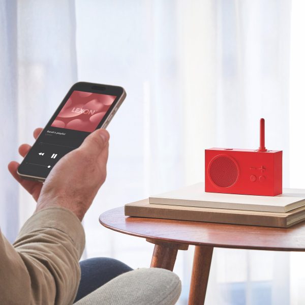 Lexon Tykho 3 Bluetooth Radio - Red