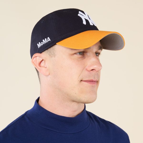 MoMA Yankees Two-Tone Adjustable Baseball Cap - Navy/ Yellow