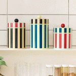 Dusen Dusen Striped Canister - Red/Blue