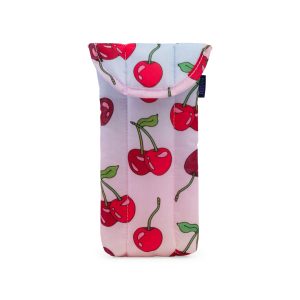 Baggu Puffy Recycled Nylon Eyeglasses Case - Cherries