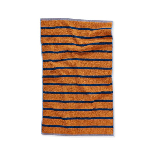 Dusen Dusen Bird Striped Cotton Towel - Warbler