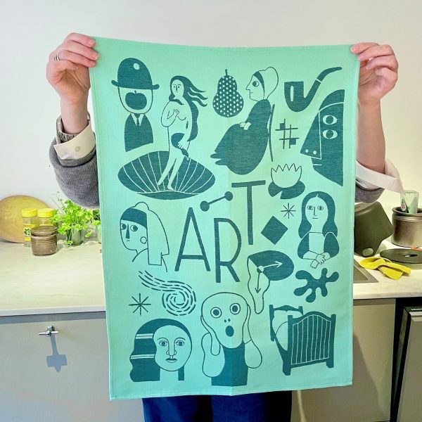 Art Lovers Cotton Tea Towels - Set of 2