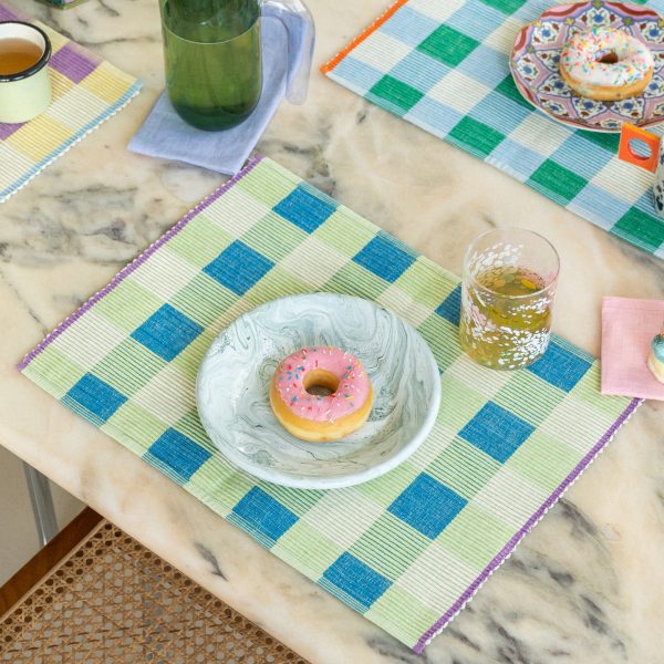 Merienda Plaid Cotton Placemats - Set of 4