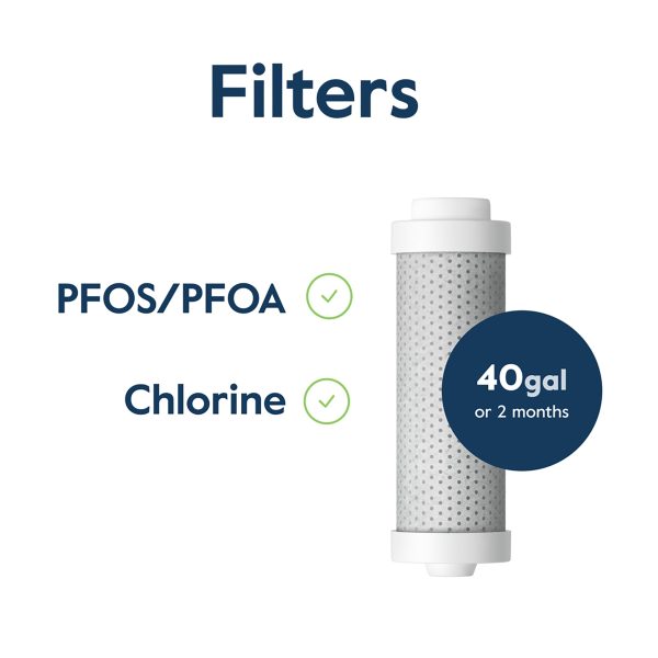 Larq PureVis 2.0 Water Bottle & Filters - White