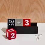 Perpetual Cubes Calendar - Yellow/ Pink/ Blue
