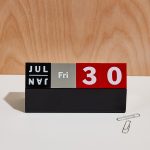 Perpetual Cubes Calendar - Yellow/ Pink/ Blue