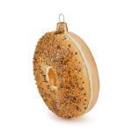 NYC Glass Holiday Ornament - Everything Bagel