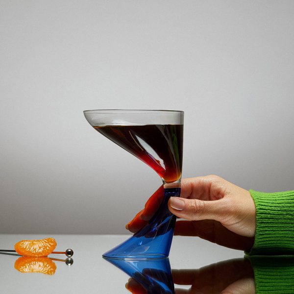 Arch Cocktail Glasses - Set of 2 - Blue