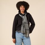 Nuno Stripey Stripe Wool-Cotton Scarf