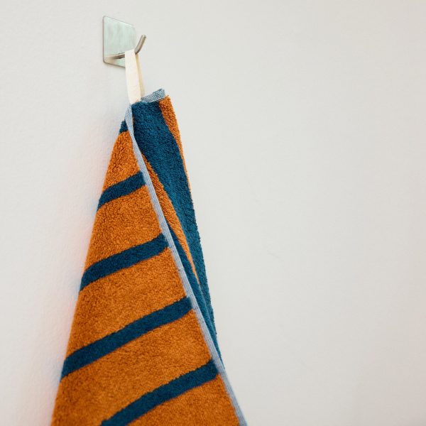 Dusen Dusen Bird Striped Cotton Towel - Warbler
