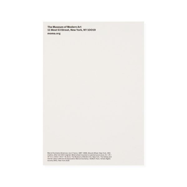 Marcel Duchamp Bicycle Wheel Mantlepiece Card