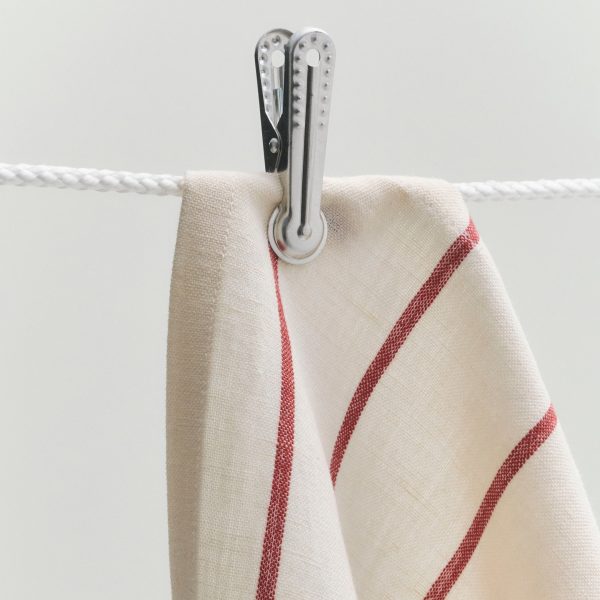HAY Outdoor Market by Jasper Morrison Shop Tea Towels - Set of 2 - Beige/ Red