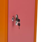 Metal Locker & Side Table - Pink