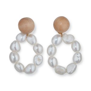 Sophie Monet Pearl Moon Earrings