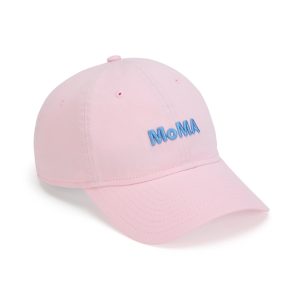 Colorful MoMA Adjustable Baseball Cap - Pink/ Light Blue