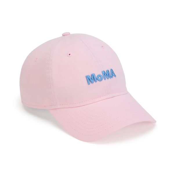 Colorful MoMA Adjustable Baseball Cap - Pink/ Light Blue