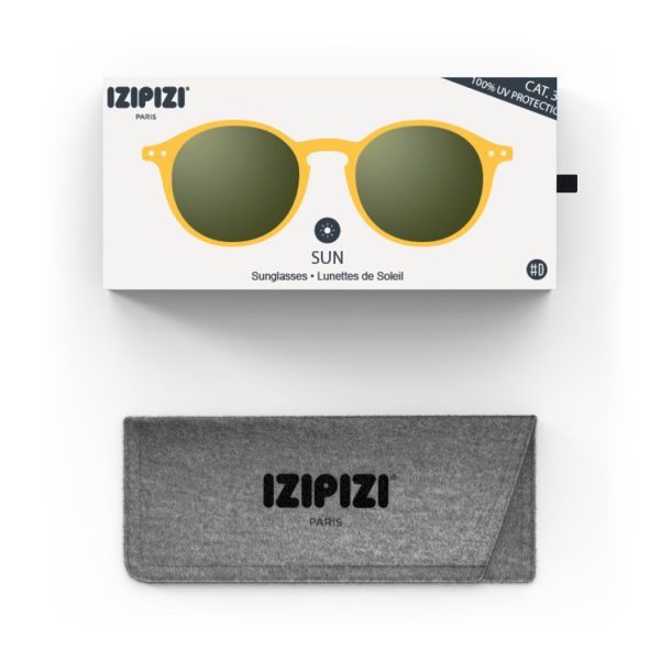 IZIPIZI Round Sunglasses #D - Yellow Honey