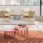 Alexander Girard Flower Coffee Table from Herman Miller - Red