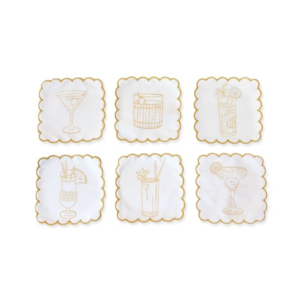 Stitch Your Own Cocktail Napkins - Set of 6 - Cocktail