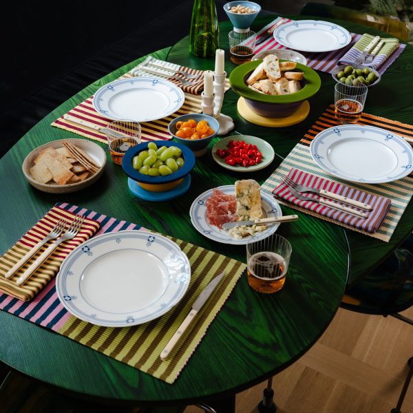 Dusen Dusen Striped Cotton Placemats - Set of 4 - Dual Stripe
