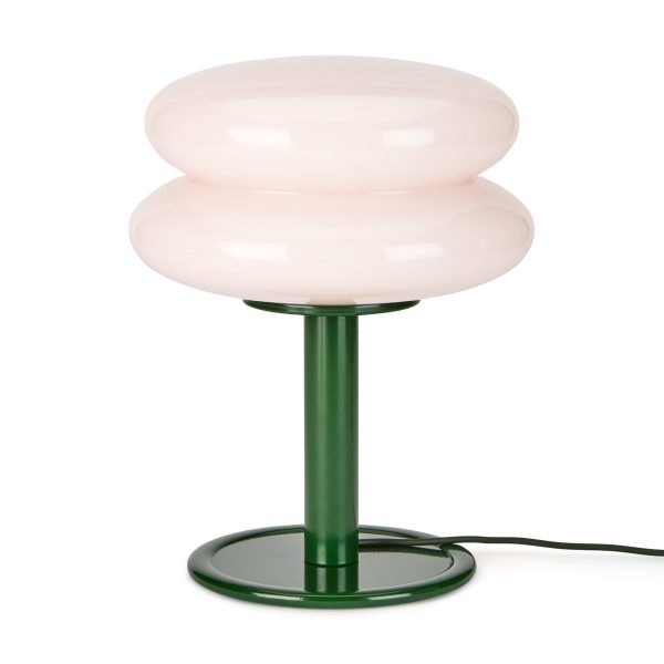 Snowman Table Lamp - Pink/ Green