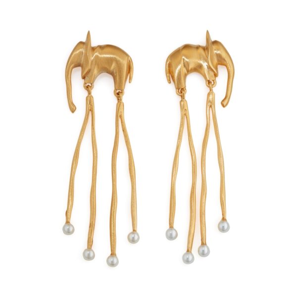 Salvador Dal?? Gold-Plated Elephant Earrings