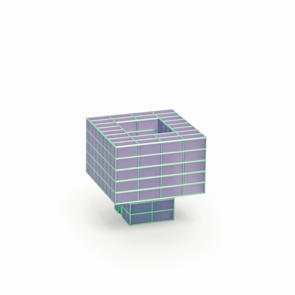 Tesser Portable Lamp - Lavender/ Mint