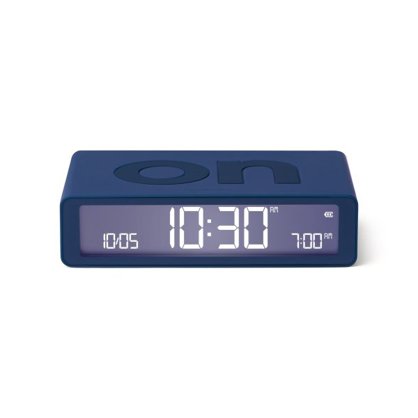 Lexon Flip Rechargeable Alarm Clock - Dark Blue