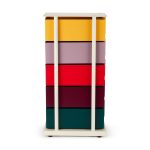 5-Drawer Pivot Cabinet - Yellow/ Red/ Green