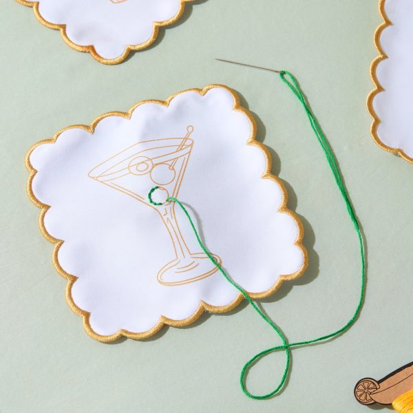 Stitch Your Own Cocktail Napkins - Set of 6 - Cocktail