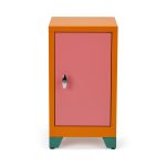 Metal Locker & Side Table - Pink