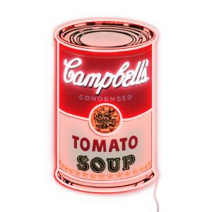 Andy Warhol Tomato Soup Can Neon Sign