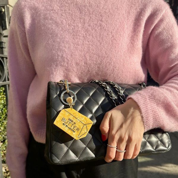 Solar Eclipse Keyring Bag Charm - Butter