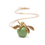 Andr??s Gallardo Green Apple Stem Gold-Plated Necklace