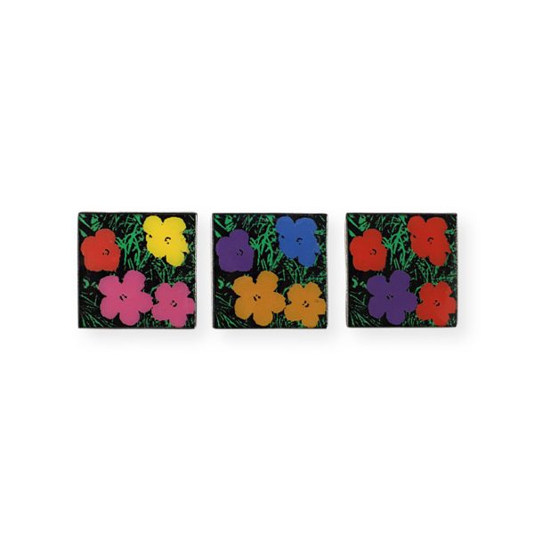 Andy Warhol Flower Pins - Set of 3