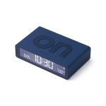 Lexon Flip Rechargeable Alarm Clock - Dark Blue
