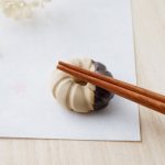 Japanese Ceramic Food Chopsticks Rest - Chocolate French Crueller