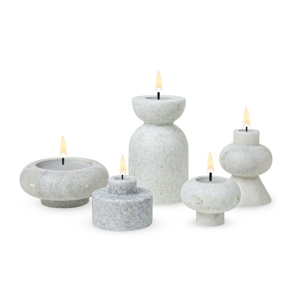 Tom Dixon Stone Stacking Candleholder - White