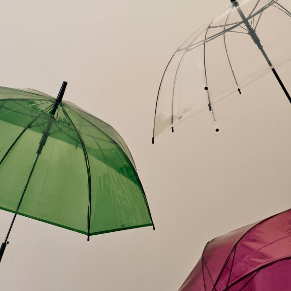 HAY Canopy Stick Recycled Plastic Umbrella - Clear