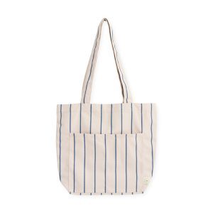 HAY Outdoor Market by Jasper Morrison Shop Market Tote Bag - Beige/ Blue