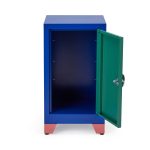 Metal Locker & Side Table - Green