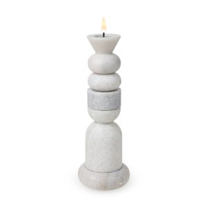 Tom Dixon Stone Stacking Candleholder - White