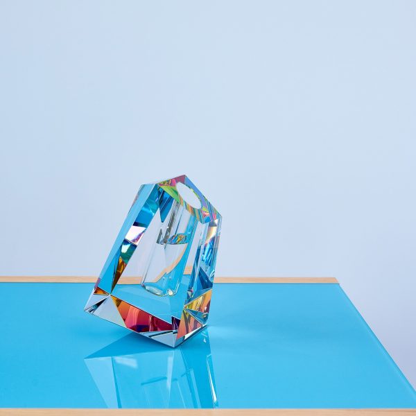 Faceted Crystal Vase - Large