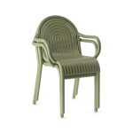 Tom Dixon Groove Outdoor Stacking Armchair - Moss