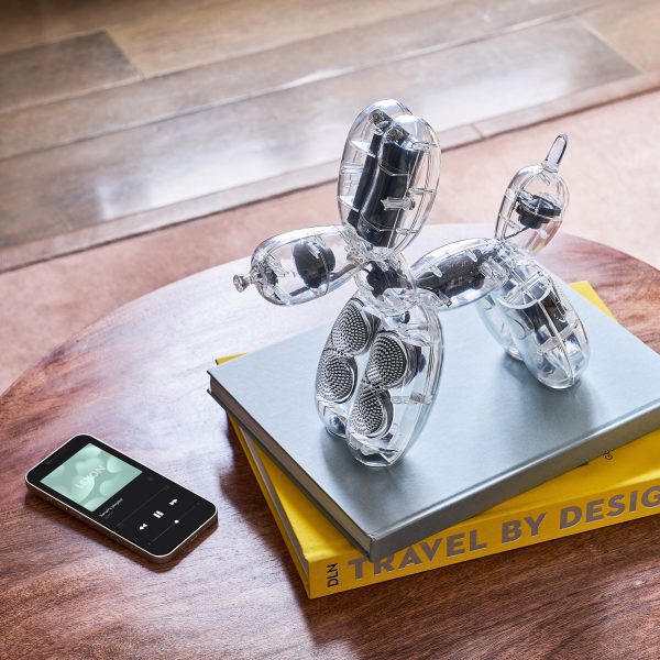 Jeff Koons Balloon Dog Speaker from Lexon - Transparent