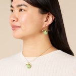 Andr??s Gallardo Green Apple Stem Gold-Plated Necklace