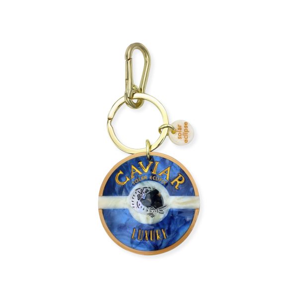 Solar Eclipse Keyring Bag Charm - Caviar
